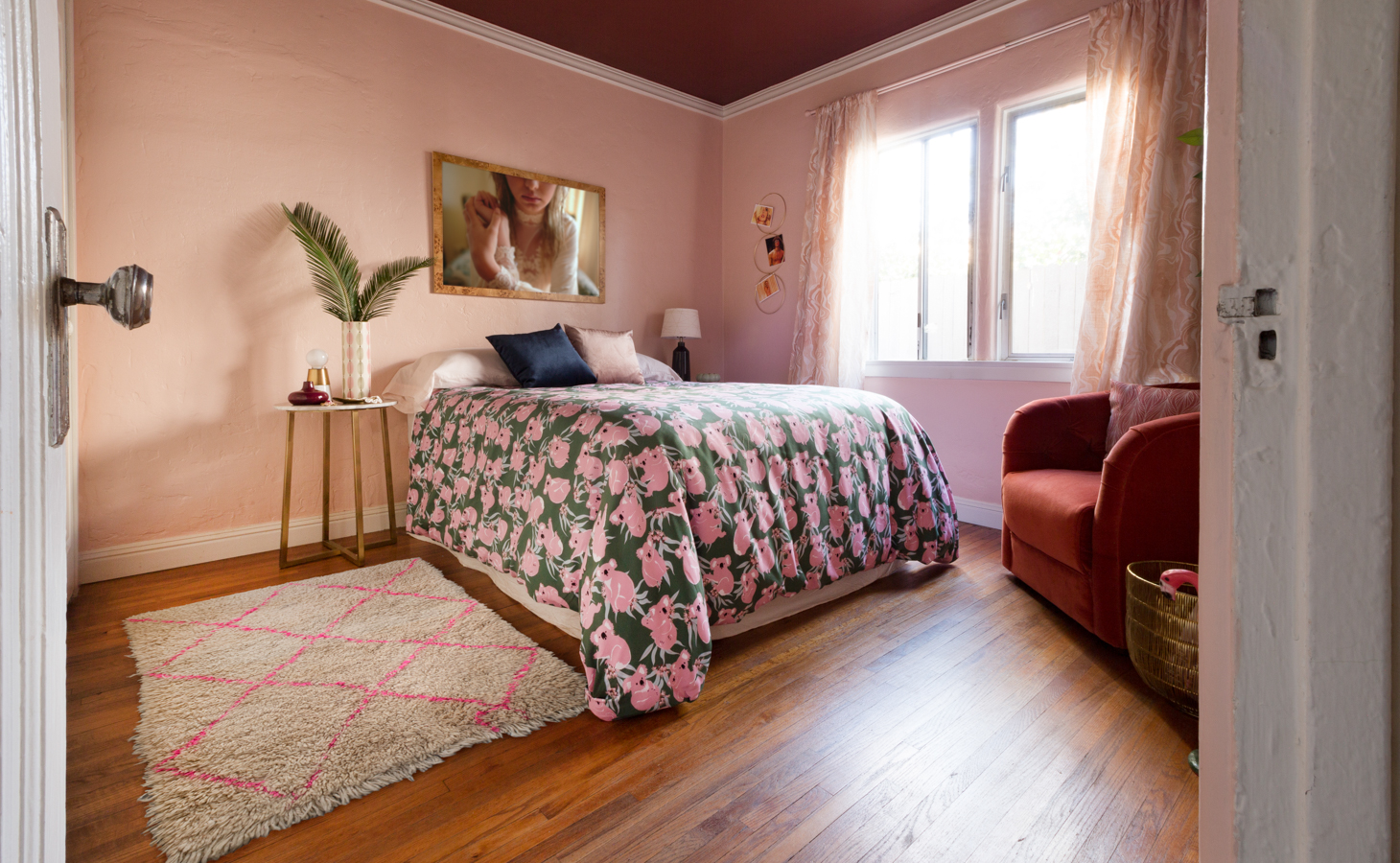 70s Pink Bedroom Featured On Domino